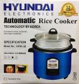 Hyundai rice cooker 2.8 litre single pot (1pc stainless steel pot) with glass lid.