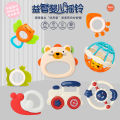 Silicone head Whale Baby Hand Teether With jhunjhuni CN -1pcs. 