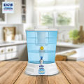 Gold Plus Gravity Based UF Water Purifier 20L - White and Sky Blue. 