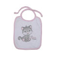 White Color Printed Cotton Washable Bibs For Baby. 