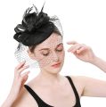 New Elegant Women's Pillbox Fascinators Hat Headband Tea Party Fascinator Hat Veil Kentucky Derby Headwear Hat for Cocktail.