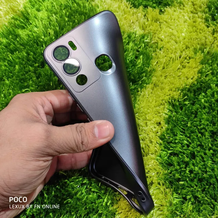 New%20Metal%20Finished%20Cover%20For%20Infinix%20Hot%2012i,%20X665B,%20X665%20Soft%20Silicone%20Back%20Part%20hot12i%20-%20Image%203