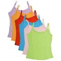 2p Women's Cotton Camisole Slip Color Semis Bra Multicolor Top Slip Inner Lingerie & Underwear -2p. 