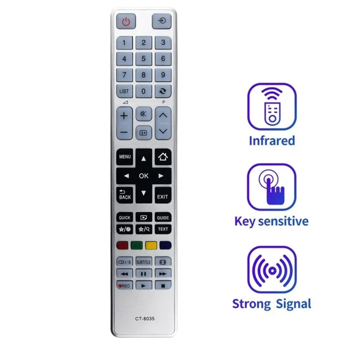 1 Piece Replace CT-8035 Remote Control Parts Accessories for Toshiba 40L3453DB 40L1653DB 32W3453DB 32W3451DB 32D3453DB 40L3451DB 40L3455DB