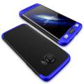 Samsung S7 Edge 360 Degree GKK Phone Back Cover - Black & Blue.