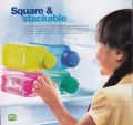 1 Pcs Tupperware ECO 1 Ltr Square Water Bottle. 