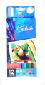 Deli C144-12 i-Select Colord Pencil 12 Pcs with Sharpner and eraser. 