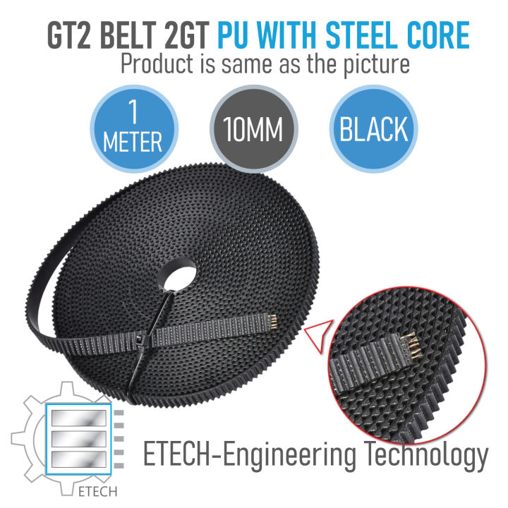 GT2-10mm Open Timing Belt Width 10mm GT2 belt PU With Steel Core Belt 2GT Timing Belt For Reprap 3D Printer Parts