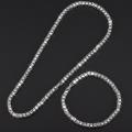 (New)4mm 1 Row hiny Tenni Chain Neclace Men Hip Hop Iced Out Bling CZ Necllace Jewelry Gold ilver Color Charm Gift 2021. 