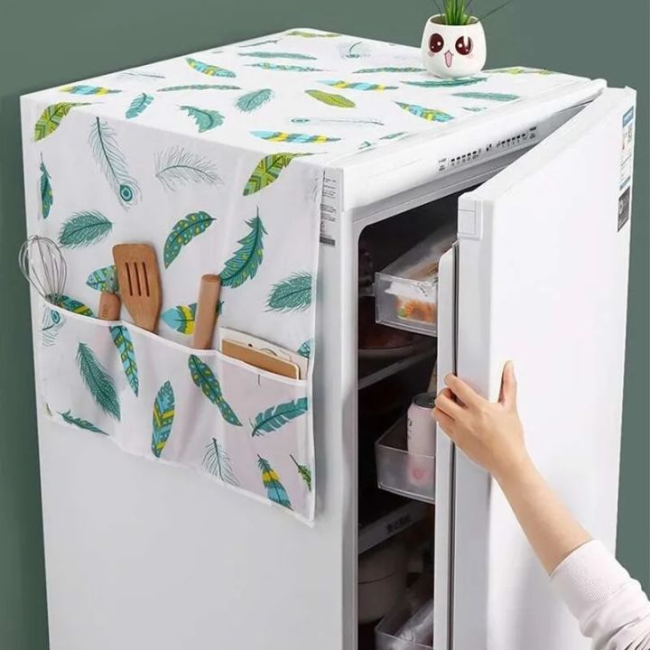 Belizzi%20%20Refrigerator%20Dust%20Cover%20with%20Storage%20Bag%20Washable%20Printing%20Multi-purpose%20Household%20Washing%20Machine%20Cabinet%20Dust%20Protection%20Cover%20-%20Image%203