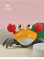 Cute big crab kids swimming, playing in the beach, bathing in the bathroom, playmates, boys and girls, baby bath toys.