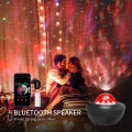 Music Sound Starry Sky Projector Music Voice Control bluetooth LED Night Light USB Projection Lamp for Party Lamp.