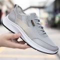 Summer New Men's Shoes Mesh Sneaker 39-44 Large Mesh Breathable Wicking Fashion Flying Woven Shoes Sandals.