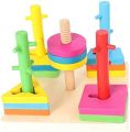 5 Column Geometric Shape Early Childhood Education Toys Column Baby's Indigence Development. 