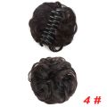 【Exclusive Offer】 Fluffy Hair Messy Curly Hair Bun Wavy Hair Piece Updo Synthetic Chignon Natural Hair Extensions Claw Clip Bun Women.