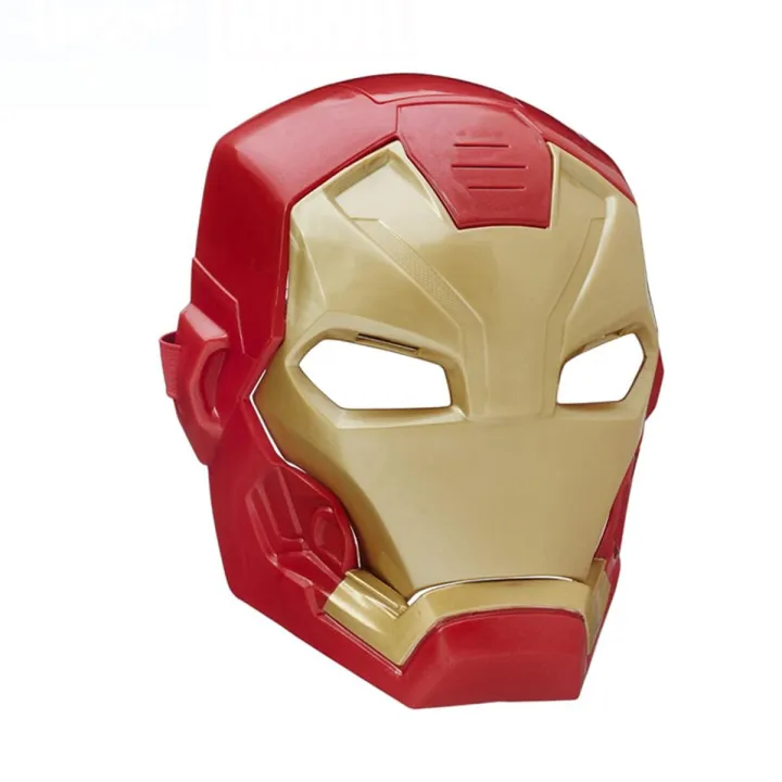 Marvel Avengers 4 Iron Man Captain America Light Sound Tony Stark Helmet Open for Children Halloween Cosplay