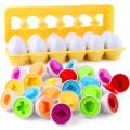 Shape Matching Easter EggsToy for Kids Baby Learning Educational Toy Montessori Smart Eggs Games Sorters Toys For Children Gifts. 