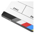 TWEXQNY 3X Generic Acrylic Colorful Clapperboard TV Film Movie Slate Cut Role Play Prop. 