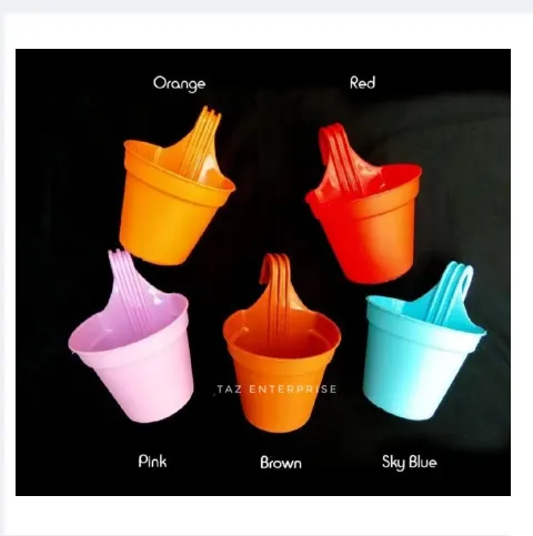 5%20Pieces%2012%20cm%20%20Grill%20Planter/pack%20of%205%20pcs%20grill%20planter/plastic%20flower%20tub%20-%20Image%208