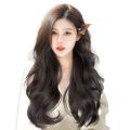 Wig for Women Wig Set Long Three-Piece Large Wavy Net Red Artificial Hair Hair Extension Long Curly Hair Long Straight Hair Hair Extension.