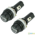 3Pcs- Panel Mount 6x30mm GLASS FUSE Holder Case 10A AC 220V 6x30mm Panel Mount Screw Cap Tube Glass Fuse Holder Socket Chassis 2 Pin Leads. 