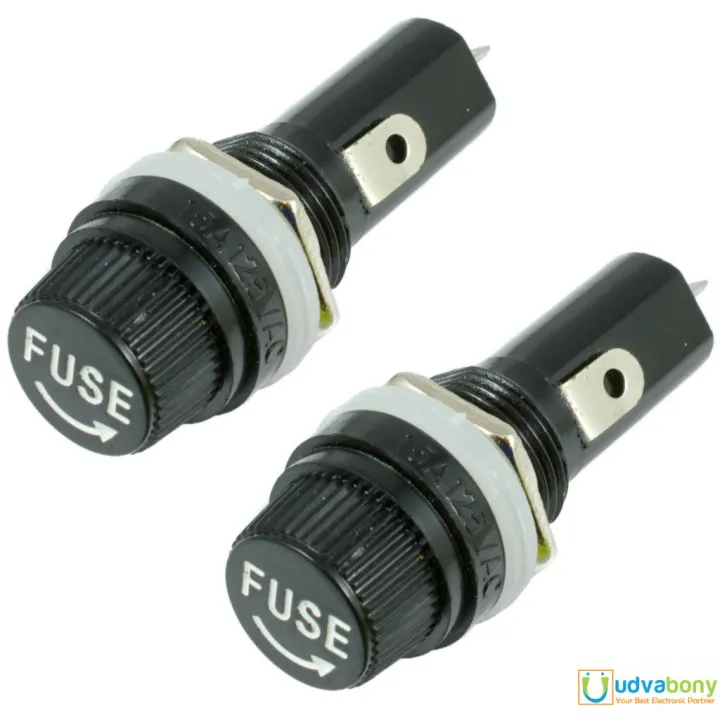 3Pcs-%20Panel%20Mount%206x30mm%20GLASS%20FUSE%20Holder%20Case%2010A%20AC%20220V%206x30mm%20Panel%20Mount%20Screw%20Cap%20Tube%20Glass%20Fuse%20Holder%20Socket%20Chassis%202%20Pin%20Leads%20-%20Image%202