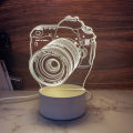 Factory spot 3d night light plug-in usb touch remote control acrylic small table lamp corporate event gifts wholesale. 