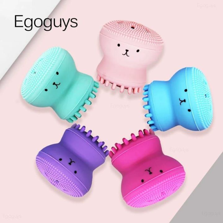 Octopus facial cleaning small brush, Silicone octopus face massage brash, Silicon makeup brash cleaner ,Face Messenger