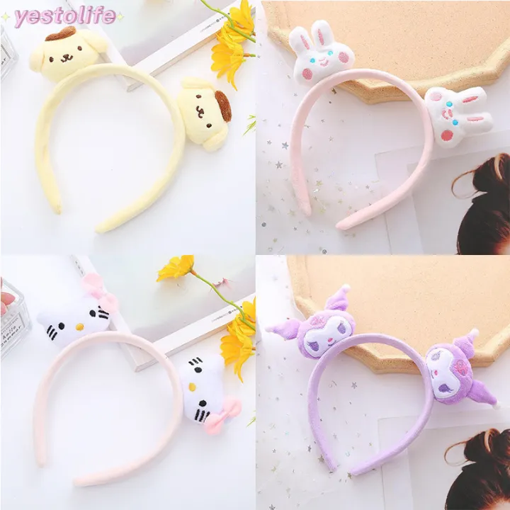 %5BY%5D%20Plush%20Animal%20Headband%20Double-headed%20Kuromi%20Melody%20Female%20Cute%20Simple%20Makeup%20Face%20Wash%20Headwear%20Y%20-%20Image%207