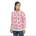 PINK COLOR COTTON LONG SLEEVE CASUAL WINTER JACKET FO WOMEN .. 