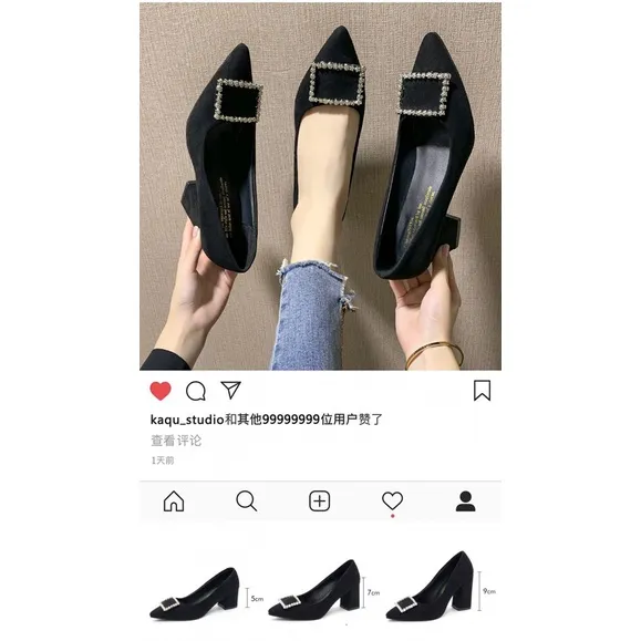 Professional%20Pointed%20Toe%20Pumps%20Work%20Mid%20Heel%20Black%20Chunky%20Heel%20Comfortable%20Women's%20Formal%20Wear%20Interview%20Women's%20Shoes%20Work%20Shoes%20High%20Heels%20Women%20-%20Image%207