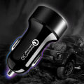 USB Car Charger Quick Charge QC3.0+PD Type C Mobile Phone LCD Display Fast Charging Adapter Phone Charger. 
