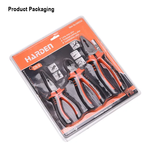 Harden%203Pcs%20Pliers%20Set%20(%208"%20combination%20pliers,%206"%20long%20nose%20pliers,%206"%20diagonal%20pliers%20)%20Set%20tool%20set%20560233%20-%20Image%206
