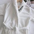 Coral Velvet Pajamas Women's Nightgown Autumn and Winter Long Thickened Flannel Bathrobe Outerwear Nightgown High-Profile Figure.
