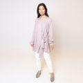 Retail Remedy Mauve Warp Kurti With Collar. 