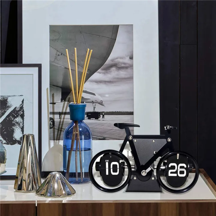 2X%20Flip%20Clock%20Retro%20Style%20Bicycle%20Shaped%20Flip%20Clock%20Classic%20Mechanical%20Desktop%20Clock,%20Digital%20Display%20-%20Image%203