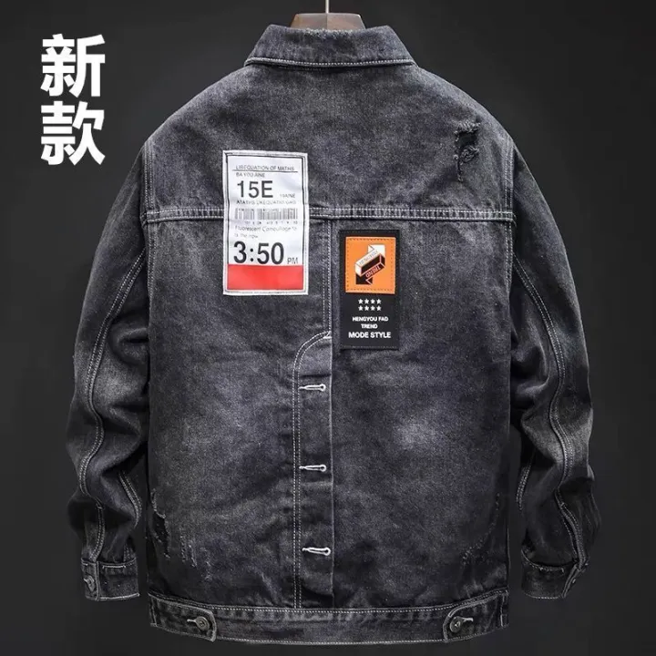 New%20Workwear%20Denim%20Jacket%20Men's%20Korean%20Fashion%20Loose%20Jacket%20Boys%20Casual%20Handsome%20Retro%20Outerwear%20-%20Image%204