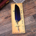 Beautiful Feather Pens Vintage Quill Oblique Dip Fountain Pen for Wedding Gift Fancy Font Calligraphy Writing. 