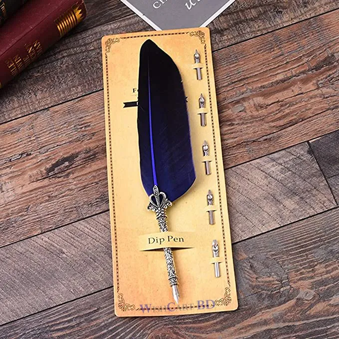 Beautiful%20Feather%20Pens%20Vintage%20Quill%20Oblique%20Dip%20Fountain%20Pen%20for%20Wedding%20Gift%20Fancy%20Font%20Calligraphy%20Writing%20-%20Image%202
