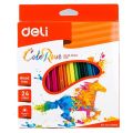 Deli	EC00120 Plastic Colored Pencil 24 Colors. 