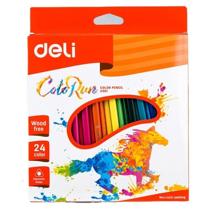 Deli	EC00120 Plastic Colored Pencil 24 Colors