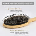Wooden Hair Brush Anti-Static Scalp Massage Comb with Boar Bristle Air Cushion Comb for Women Men Wet and Dry Hair.