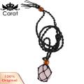 Carat Necklace Pendant Holder Hand-woven Empty Stone Holder Necklace Cord. 