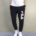 FILA Bkack Cotton Sweatpants & Joggers for Men - Trouser For Men. 