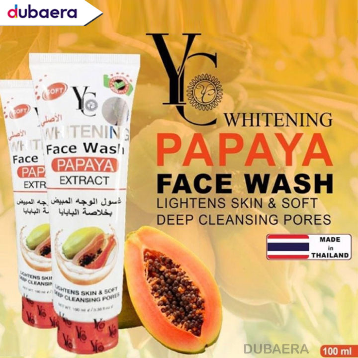 YC%20Papaya%20Whitening%20Face%20Wash%20100%20Ml%20-%20Image%202