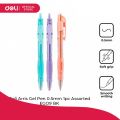 Deli EG09-BK Black Ink 0.5mm Retractable Gel Pen - 12pcs. 