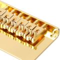 2021 6 Roller Saddle 6 String Humbucker Guitar Bridge for Tele Telecaster Guitar (Gold).