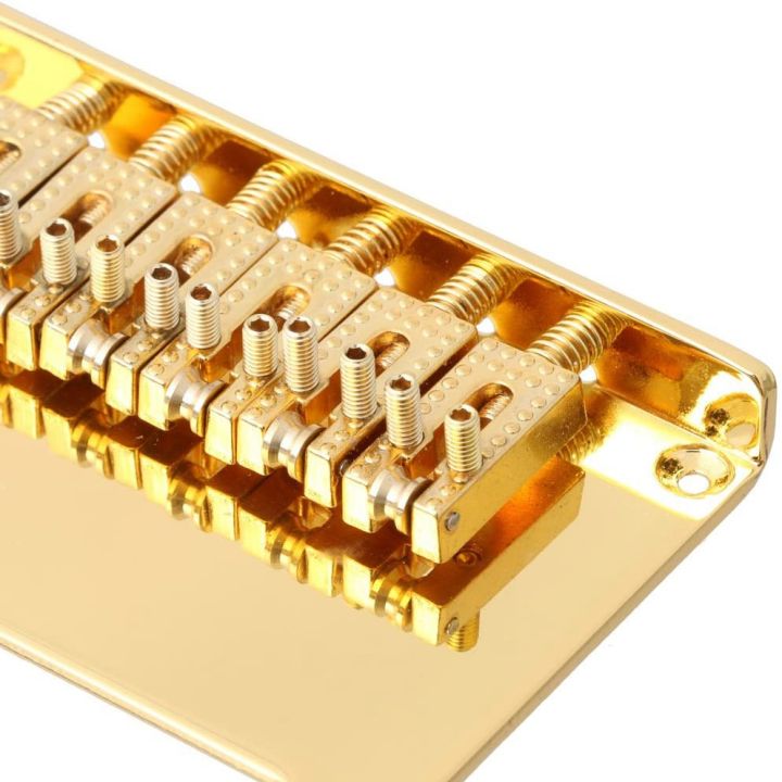 2021%206%20Roller%20Saddle%206%20String%20Humbucker%20Guitar%20Bridge%20for%20Tele%20Telecaster%20Guitar%20(Gold)%20-%20Image%207