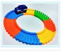 Diecast DIY Puzzle Toy Roller Coaster Track Electronics Toy Car Rail Car Toy for Children Random Color. 