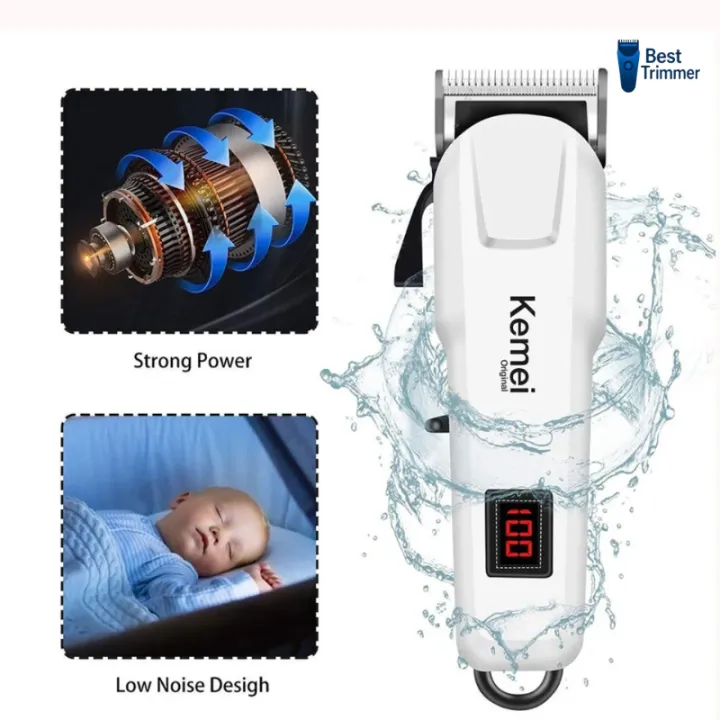 Kemei%20KM-809A%20Digital%20AC/DC%20Electric%20Rechargeable%20Professional%20Hair%20Clipper%20Trimmer%20-%20Image%209